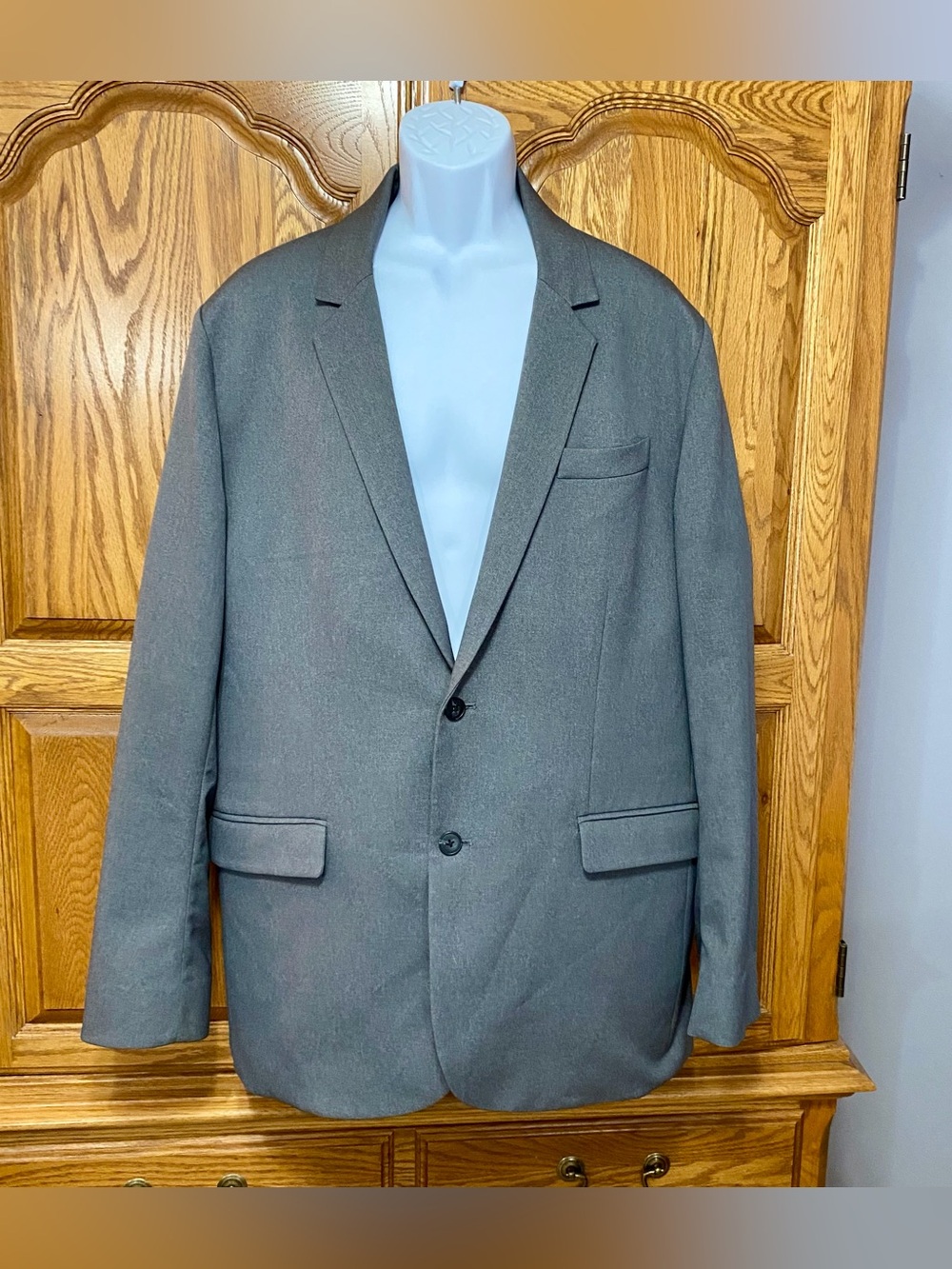 Bluffworks Gramercy Blazer Classic Fit Grey Travel Jacket Mens 48L Tech Business